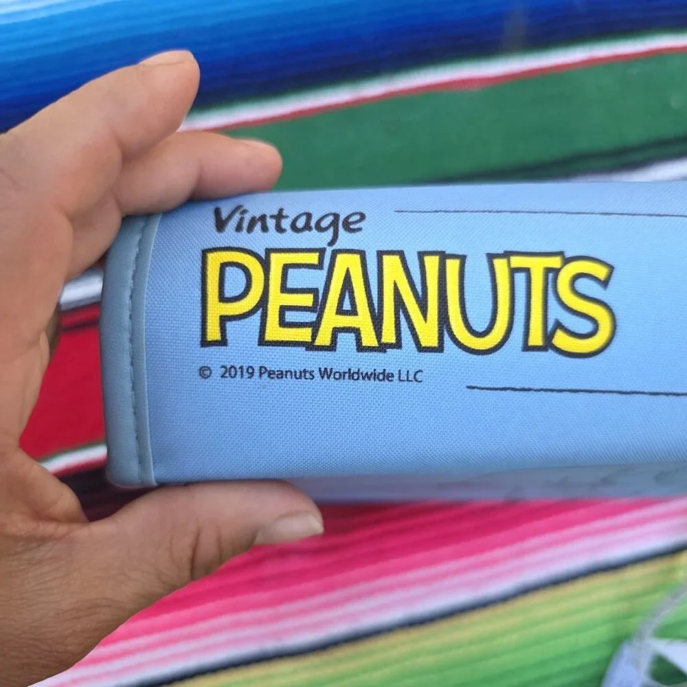 Peanuts Snoopy Nylon Organizer Blue Vintage